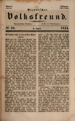 Preußischer Volksfreund Dienstag 9. April 1844