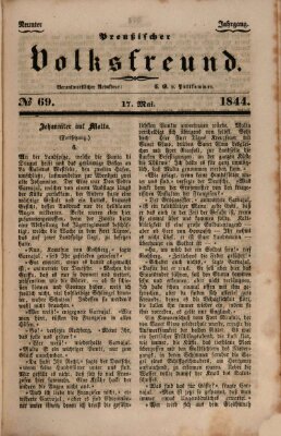 Preußischer Volksfreund Freitag 17. Mai 1844