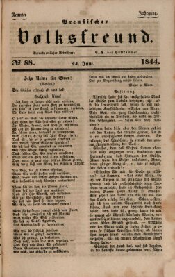 Preußischer Volksfreund Montag 24. Juni 1844