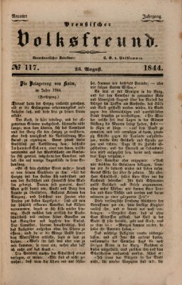 Preußischer Volksfreund Freitag 23. August 1844