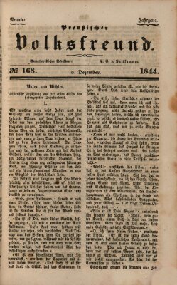 Preußischer Volksfreund Donnerstag 5. Dezember 1844