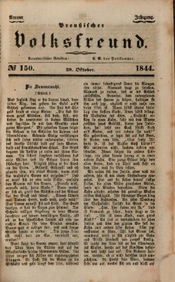 Preußischer Volksfreund Freitag 29. November 1844