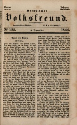 Preußischer Volksfreund Sonntag 3. November 1844