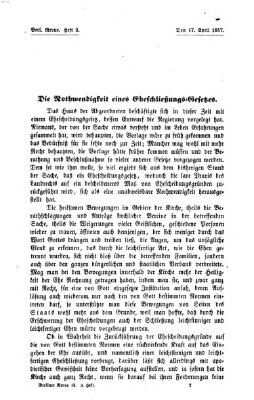 Berliner Revue Freitag 17. April 1857