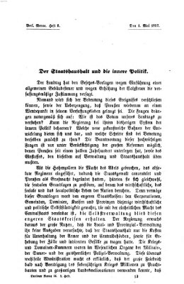 Berliner Revue Freitag 1. Mai 1857