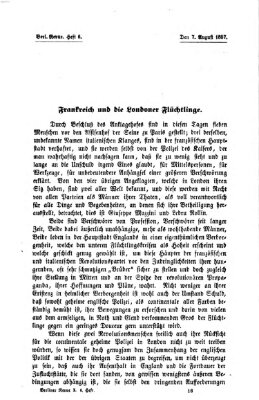 Berliner Revue Freitag 7. August 1857