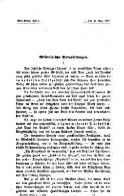 Berliner Revue Freitag 14. August 1857
