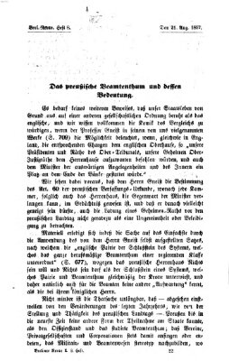 Berliner Revue Freitag 21. August 1857