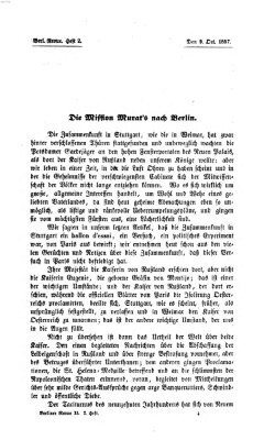 Berliner Revue Freitag 9. Oktober 1857