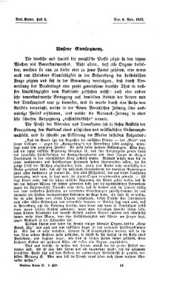 Berliner Revue Freitag 6. November 1857