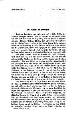 Berliner Revue Freitag 22. Januar 1858