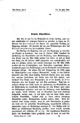 Berliner Revue Freitag 26. Februar 1858