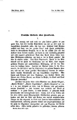 Berliner Revue Montag 10. Mai 1858