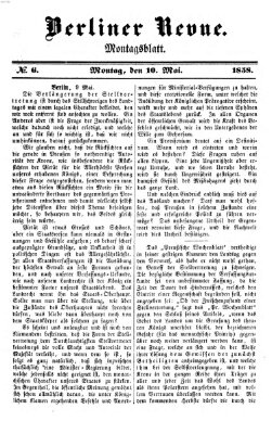 Berliner Revue Montag 10. Mai 1858