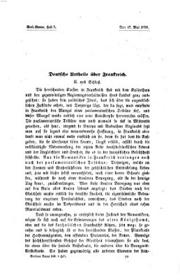 Berliner Revue Montag 17. Mai 1858