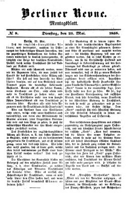 Berliner Revue Dienstag 25. Mai 1858