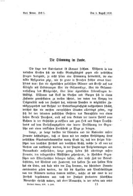 Berliner Revue Sonntag 1. August 1858