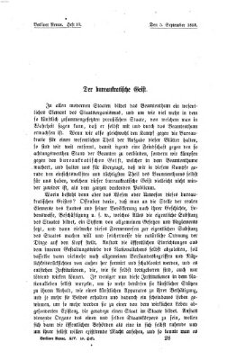 Berliner Revue Sonntag 5. September 1858