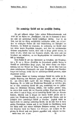 Berliner Revue Sonntag 12. September 1858