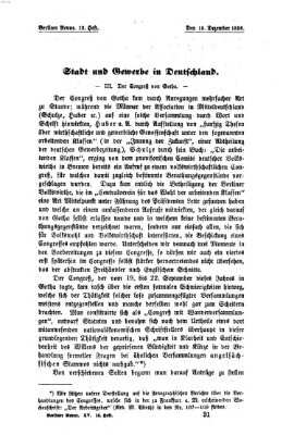 Berliner Revue Samstag 18. Dezember 1858