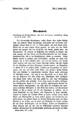 Berliner Revue Samstag 8. Januar 1859