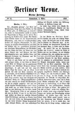 Berliner Revue Samstag 5. März 1859