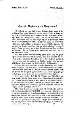 Berliner Revue Samstag 21. Mai 1859