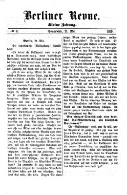 Berliner Revue Samstag 21. Mai 1859