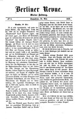 Berliner Revue Samstag 28. Mai 1859