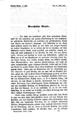 Berliner Revue Samstag 30. Juli 1859