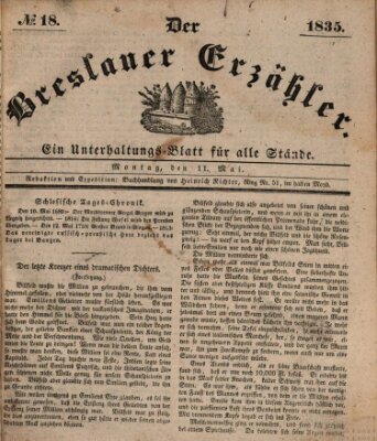 Der Breslauer Erzähler Montag 11. Mai 1835