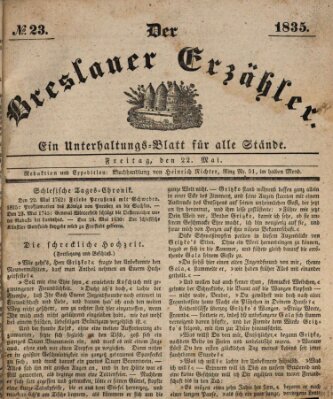 Der Breslauer Erzähler Freitag 22. Mai 1835