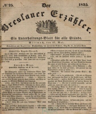 Der Breslauer Erzähler Mittwoch 27. Mai 1835