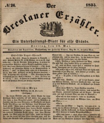 Der Breslauer Erzähler Freitag 29. Mai 1835