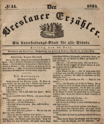 Der Breslauer Erzähler Freitag 10. Juli 1835