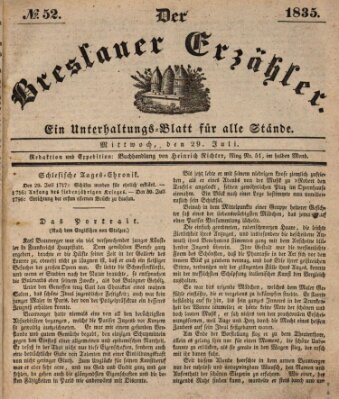 Der Breslauer Erzähler Mittwoch 29. Juli 1835