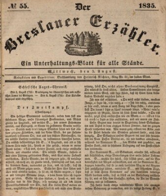 Der Breslauer Erzähler Mittwoch 5. August 1835