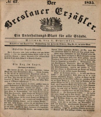 Der Breslauer Erzähler Mittwoch 2. September 1835