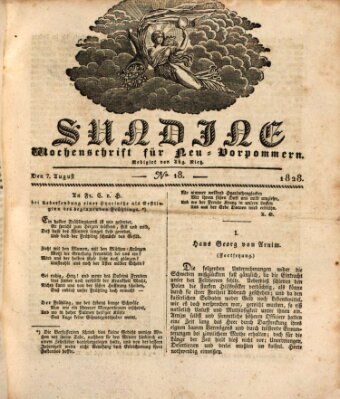 Sundine Donnerstag 7. August 1828