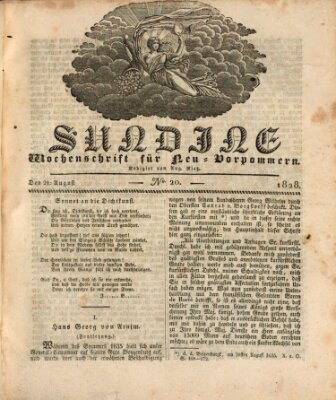 Sundine Donnerstag 21. August 1828