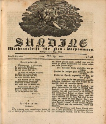 Sundine Donnerstag 23. Oktober 1828