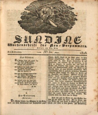 Sundine Donnerstag 30. Oktober 1828