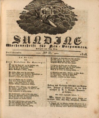 Sundine Donnerstag 4. Dezember 1828