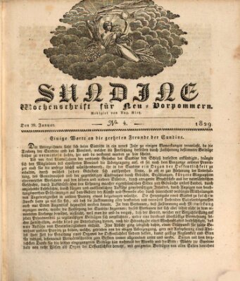 Sundine Donnerstag 29. Januar 1829