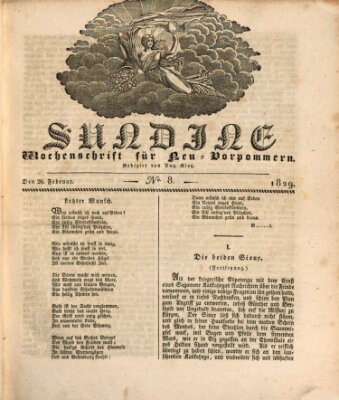 Sundine Donnerstag 26. Februar 1829