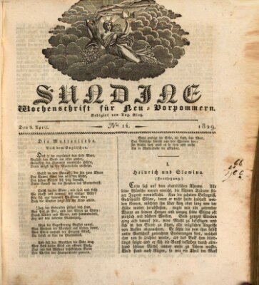 Sundine Donnerstag 9. April 1829