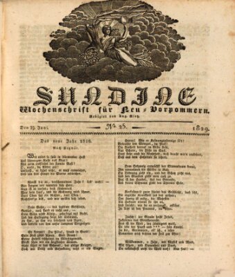 Sundine Donnerstag 25. Juni 1829
