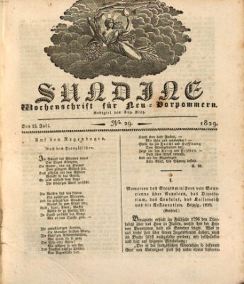 Sundine Donnerstag 23. Juli 1829