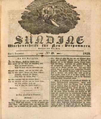 Sundine Donnerstag 3. Dezember 1829