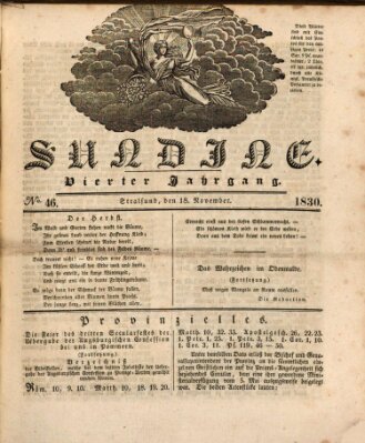 Sundine Donnerstag 18. November 1830